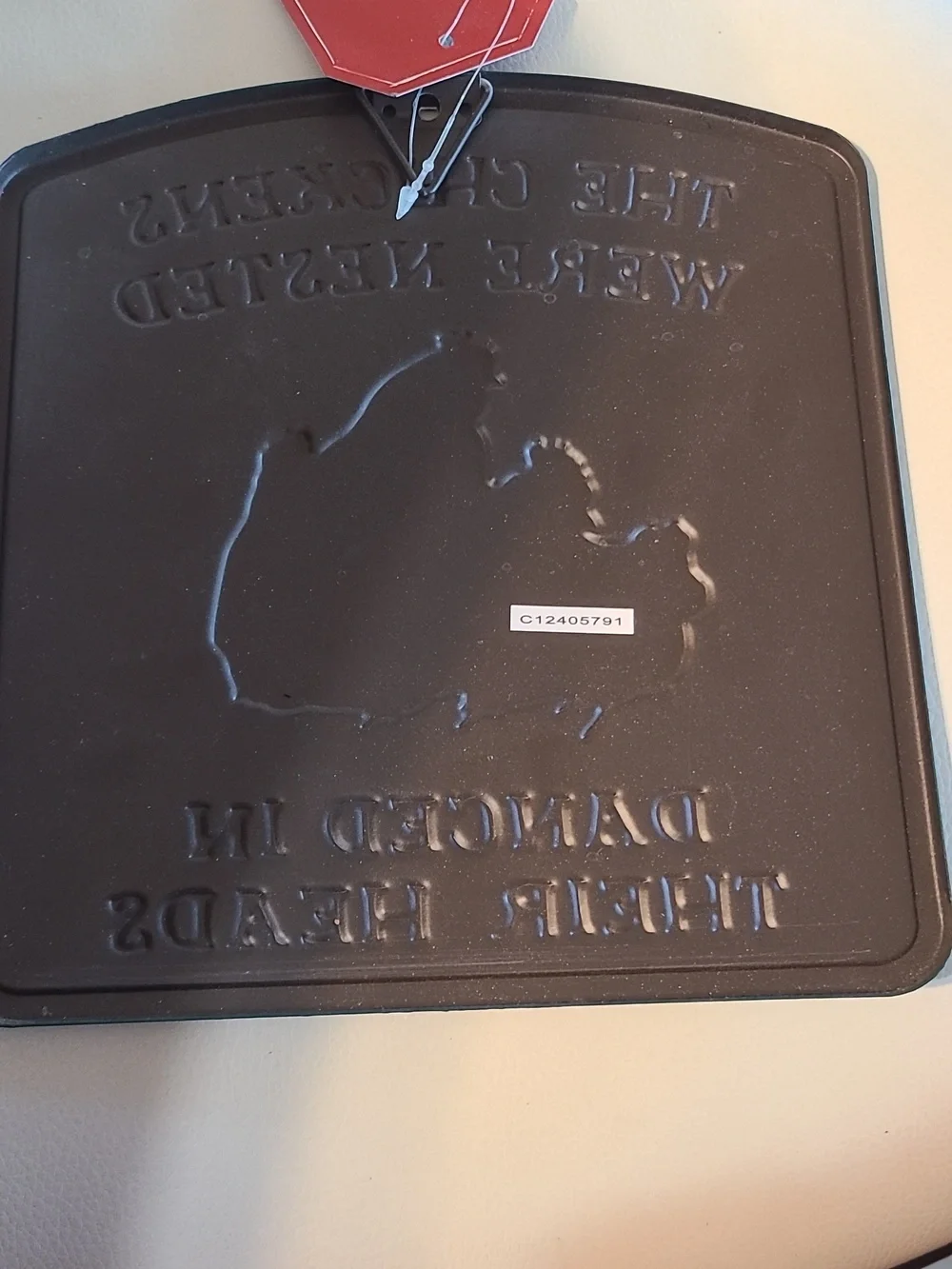 The Chickens Were Nested Decorative Wall Plaque - Green Trim - Picture 3 of 4